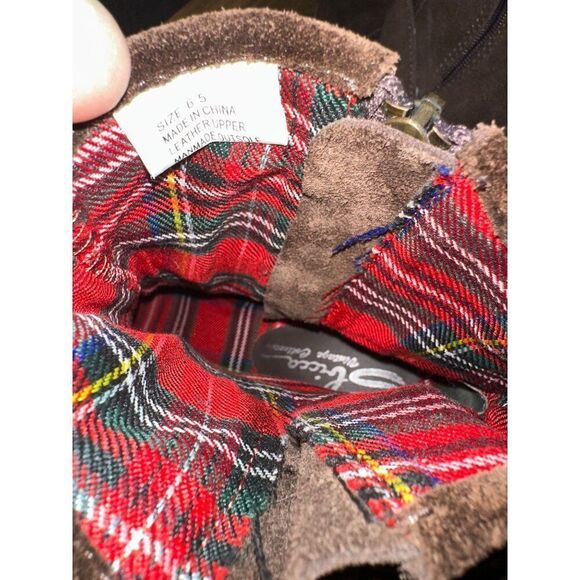 Sbicca Harmonic Brown Boots With Stacked Heel/ Hidden Wedge Size 6.5 - Picture 10 of 16